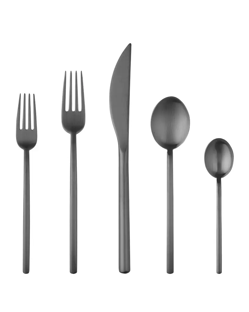 Mepra Due 20-Piece Flatware Set - Ice Oro Nero
