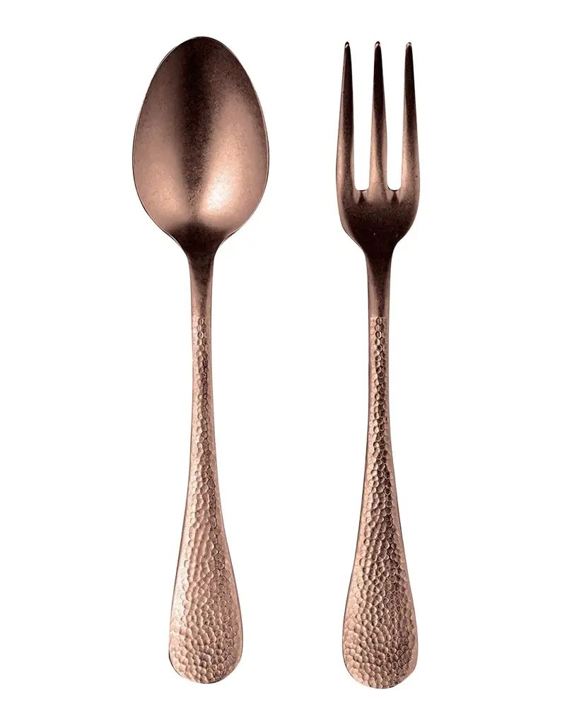 Mepra Epoque Pewter Bronzo Serving Set