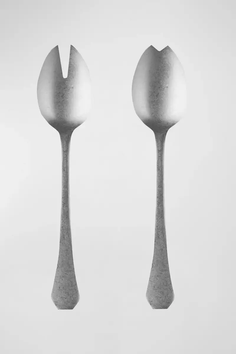 Mepra Moretto Pewter Salad Servers | Thumbnail 2 Mepra Moretto Pewter Salad Servers | Thumbnail 2