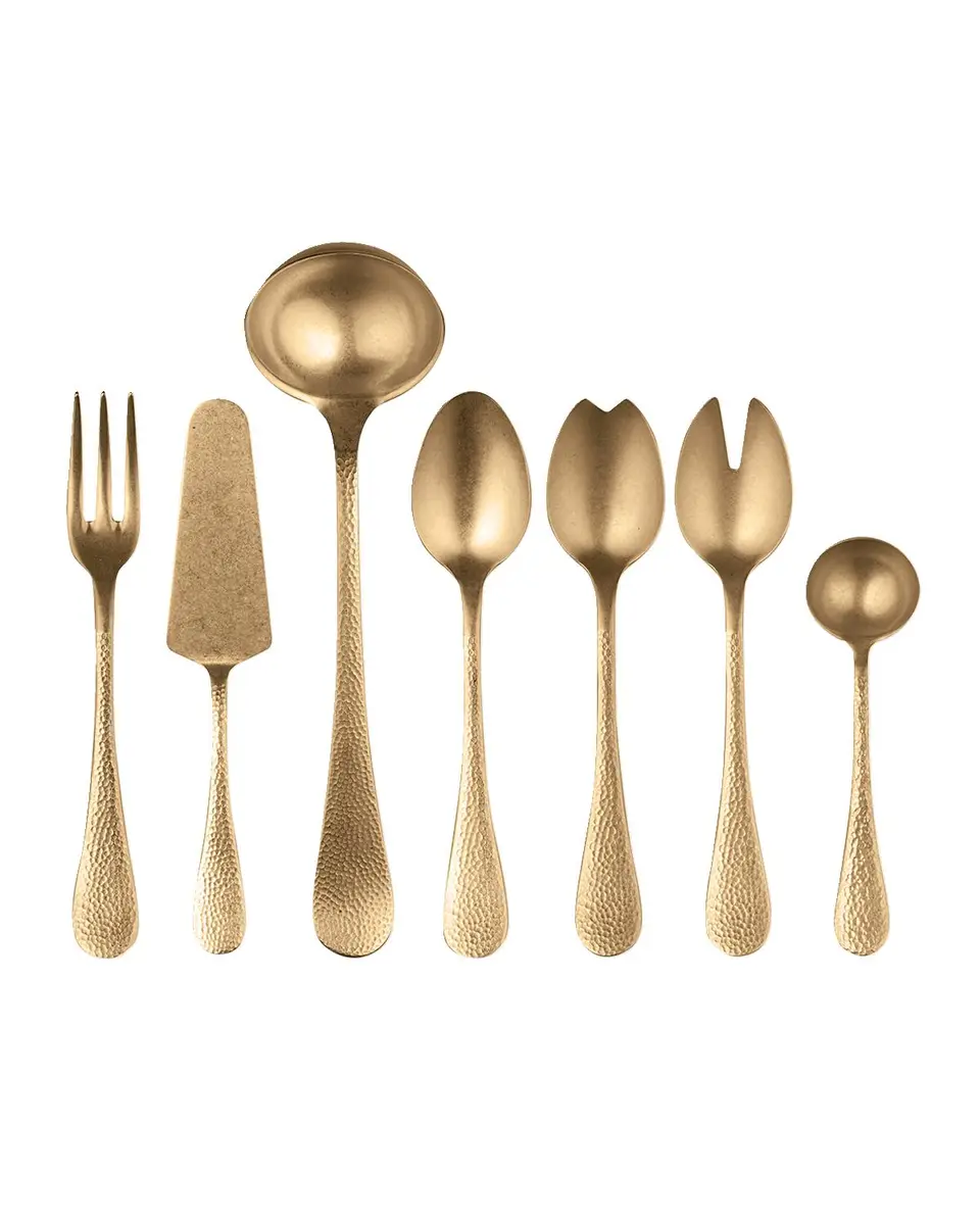 Mepra Epoque Pewter Oro 7-Piece Serving Set | Thumbnail 6