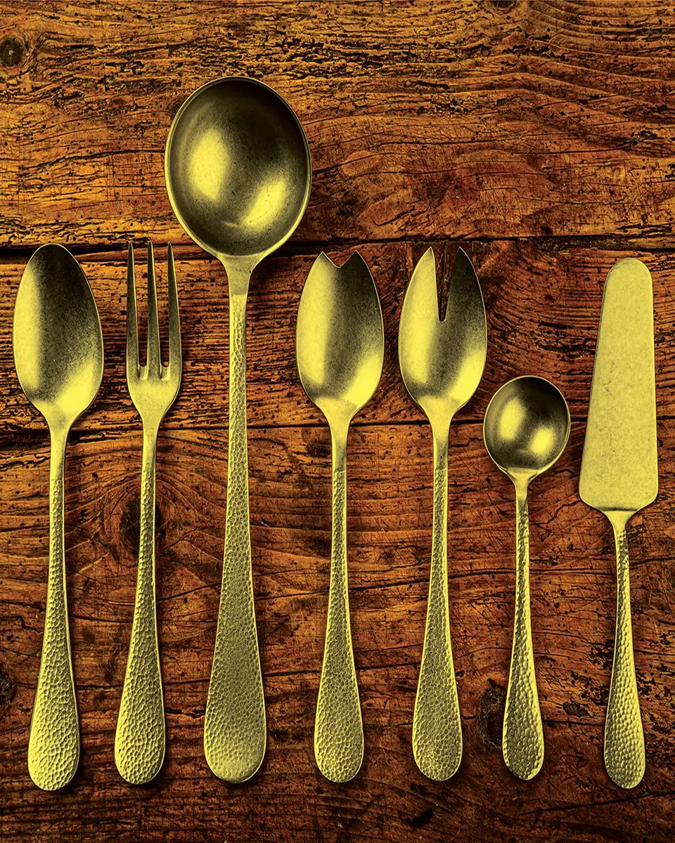 Mepra Epoque Pewter Oro Serving Set | Thumbnail 2 Mepra Epoque Pewter Oro Serving Set | Thumbnail 2
