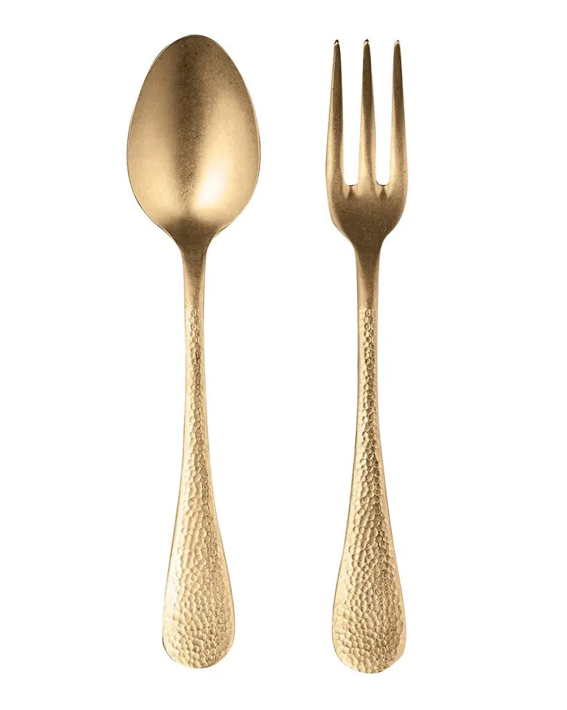 Mepra Epoque Pewter Oro Serving Set