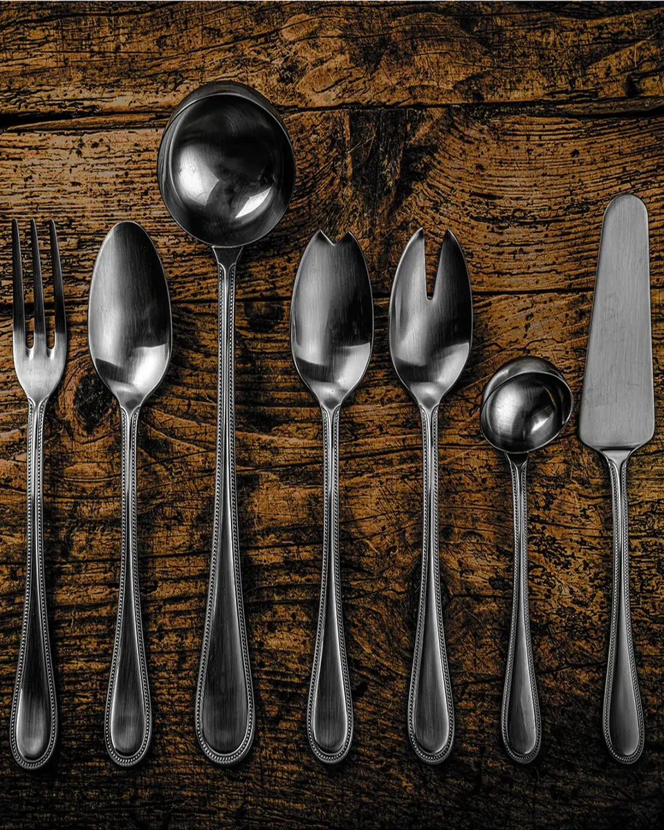Mepra Perla Ice Oro Nero 20-Piece Flatware Set | Thumbnail 2 Mepra Perla Ice Oro Nero 20-Piece Flatware Set | Thumbnail 2