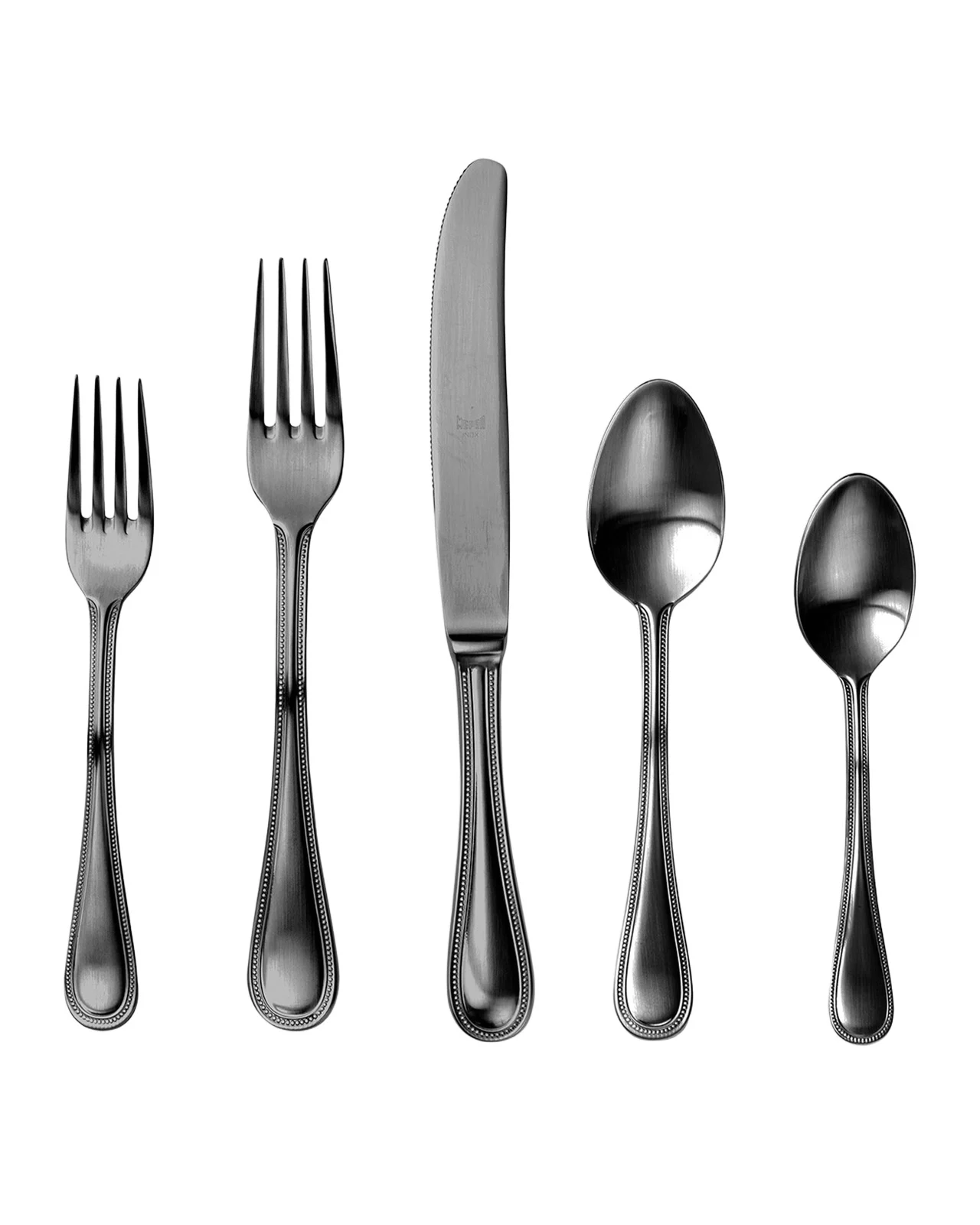 Mepra Perla Ice Oro Nero 20-Piece Flatware Set
