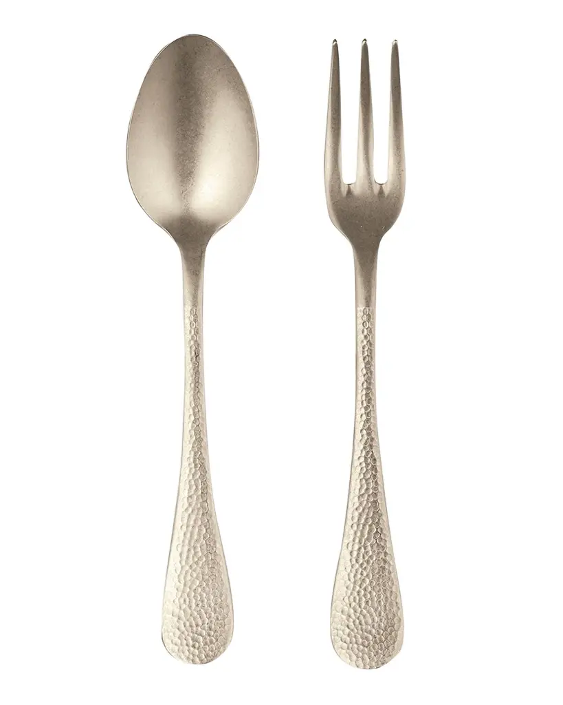 Mepra Epoque Pewter Bronzo Serving Set