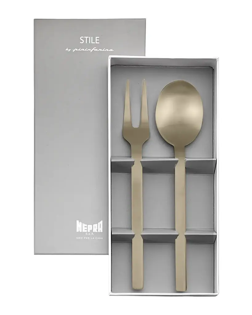 Stile Ice Oro Nero 2-Piece Serving Gift Box