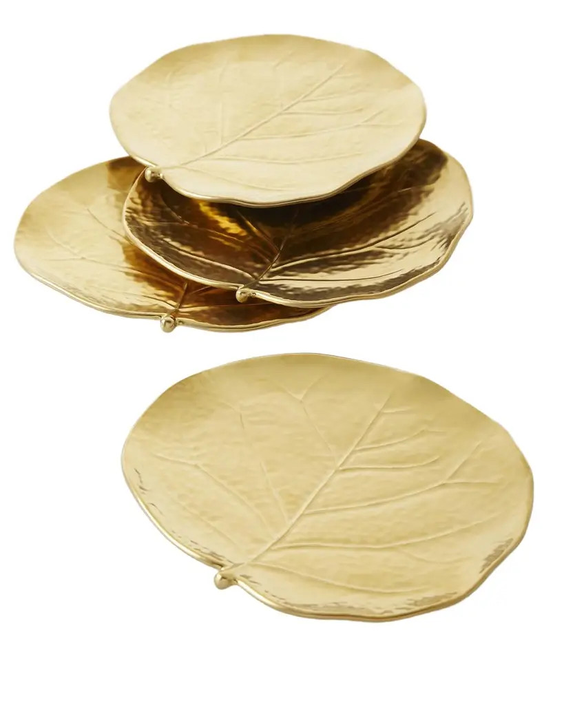 Michael Aram Botanical Leaf Gold Tidbit Plates