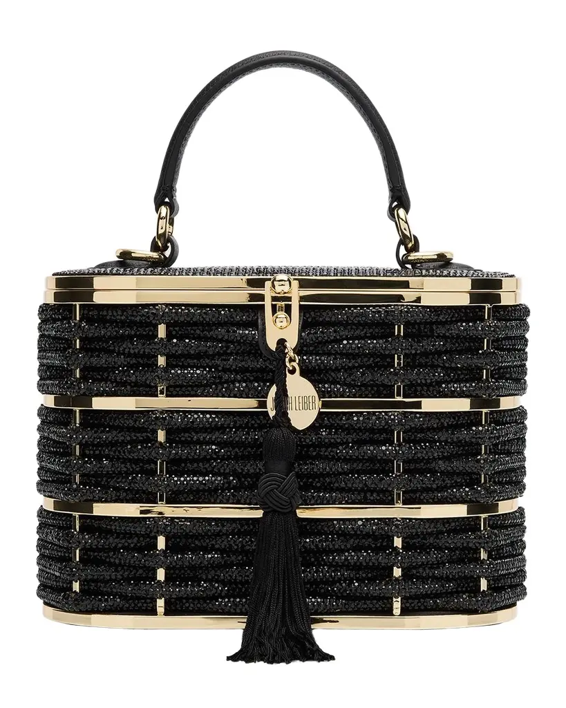 Judith Leiber Couture Willow Woven Crystal Basket Top-Handle Bag | Thumbnail 1 Judith Leiber Couture Willow Woven Crystal Basket Top-Handle Bag | Thumbnail 1