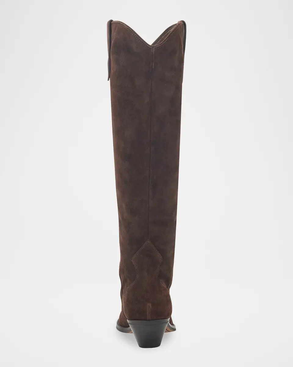 Marc Fisher LTD Ander Suede Knee-High Western Boots | Thumbnail 3