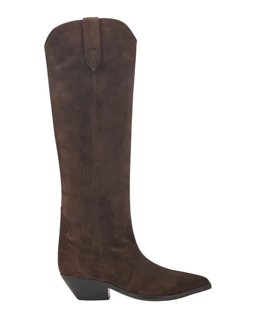 Marc Fisher LTD Ander Suede Knee-High Western Boots