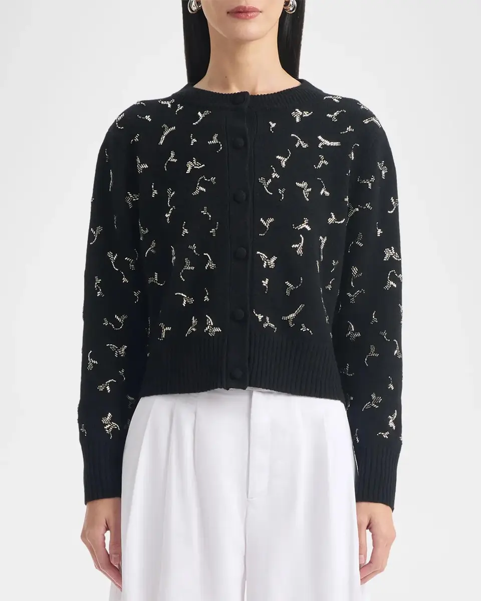 Altuzarra Vaughn Beaded Wool Crewneck Sweater | Thumbnail 4