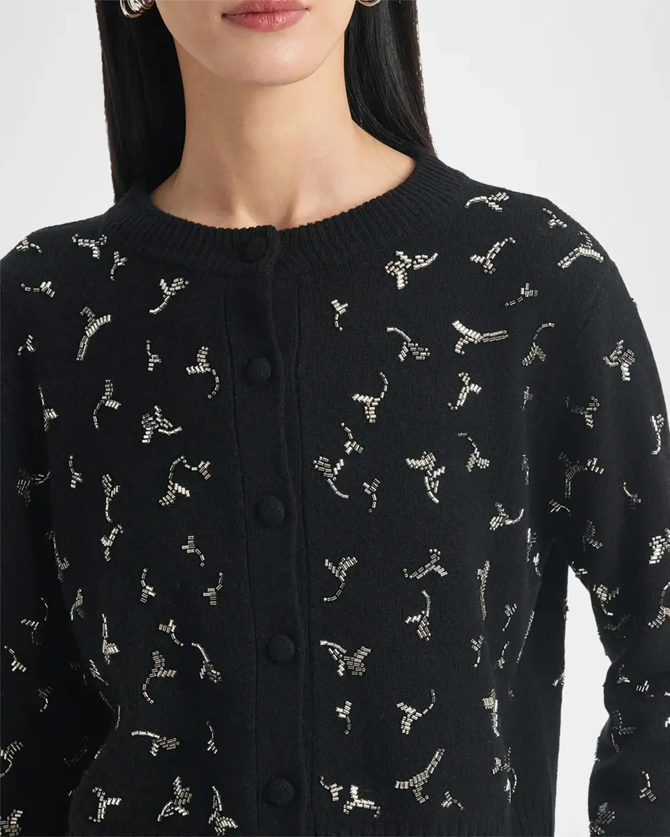 Altuzarra Vaughn Beaded Wool Crewneck Sweater | Thumbnail 5