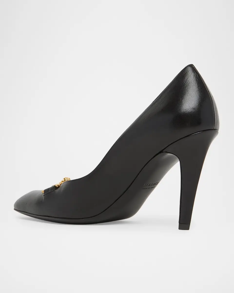 Versace 90mm La Medusa Leather Pumps | Thumbnail 4 Versace 90mm La Medusa Leather Pumps | Thumbnail 4
