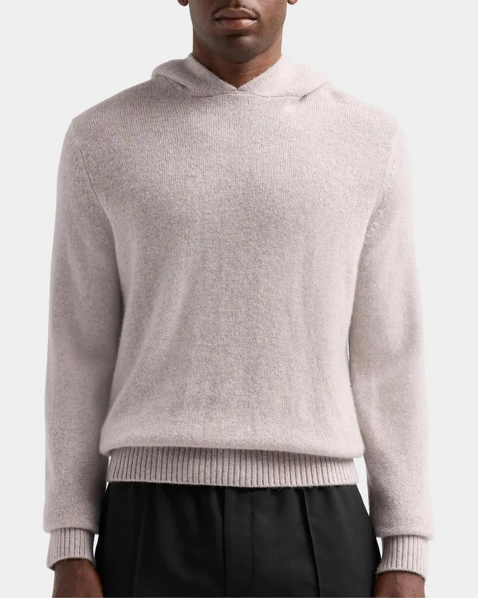 Vince Men's Cashmere Multi-Melange Hooded Sweater | Thumbnail 3 Vince Men's Cashmere Multi-Melange Hooded Sweater | Thumbnail 3