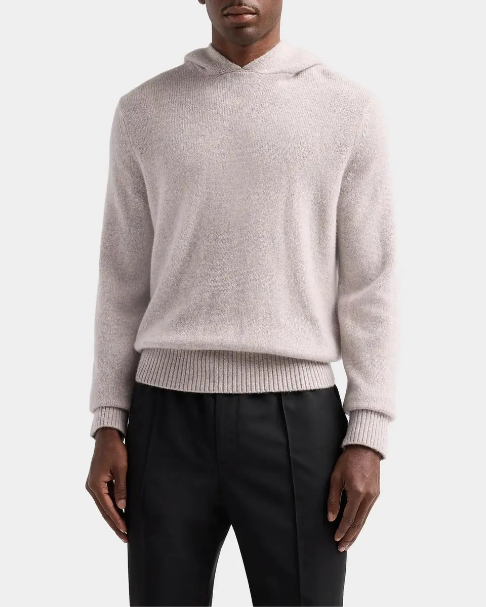 Vince Men's Cashmere Multi-Melange Hooded Sweater | Thumbnail 5 Vince Men's Cashmere Multi-Melange Hooded Sweater | Thumbnail 5