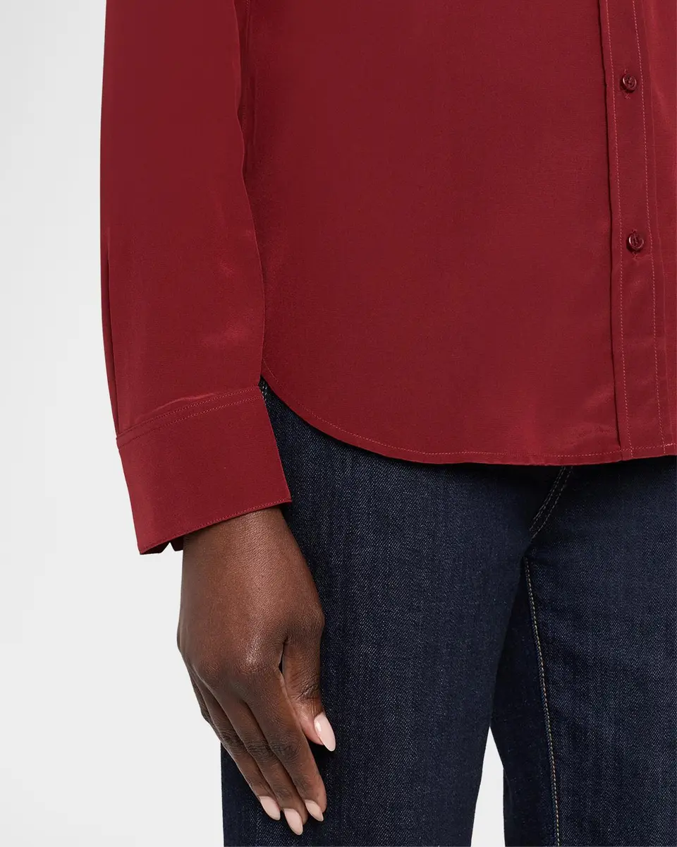 Nili Lotan Gaia Silk Button-Front Shirt | Thumbnail 5 Nili Lotan Gaia Silk Button-Front Shirt | Thumbnail 5