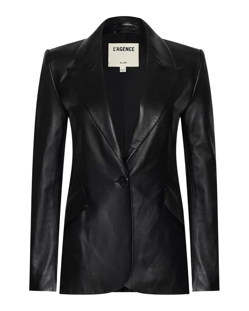 Chamberlain Leather Single-Breasted Blazer Chamberlain Leather Single-Breasted Blazer
