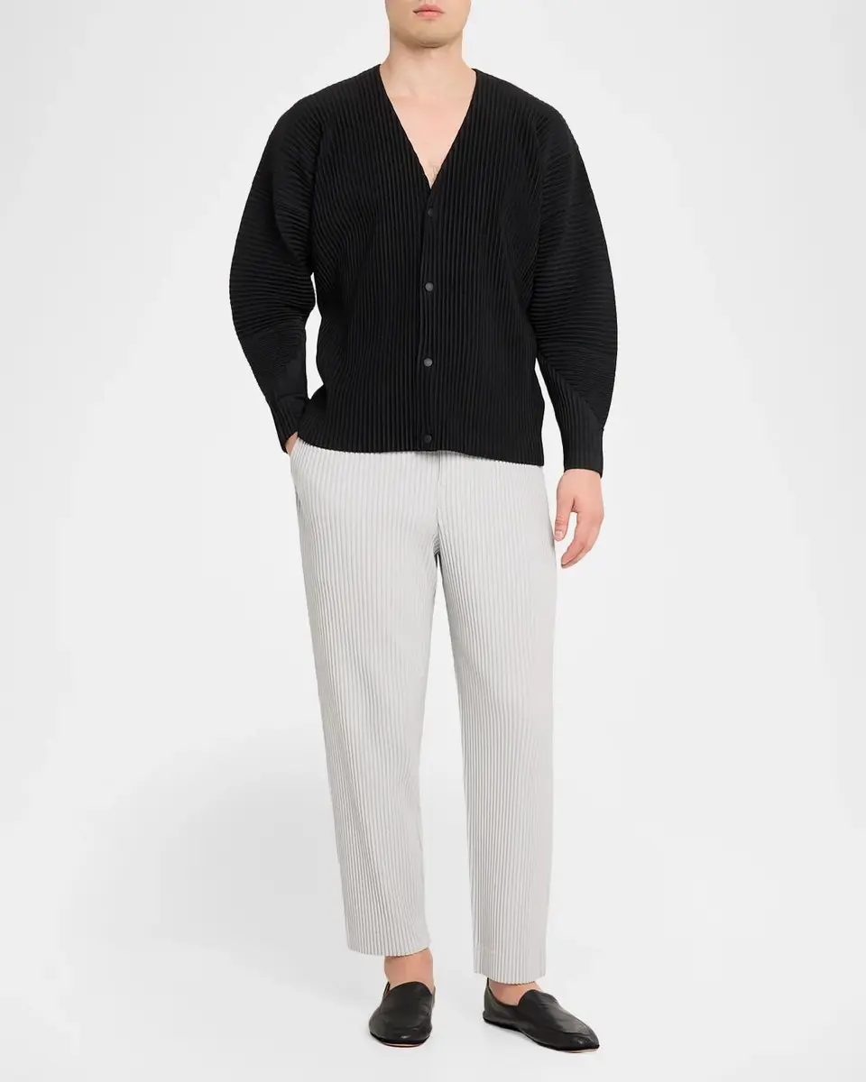 Homme Plissé Issey Miyake Men's Basics Pleated Pull-On Trousers | Thumbnail 2 Homme Plissé Issey Miyake Men's Basics Pleated Pull-On Trousers | Thumbnail 2