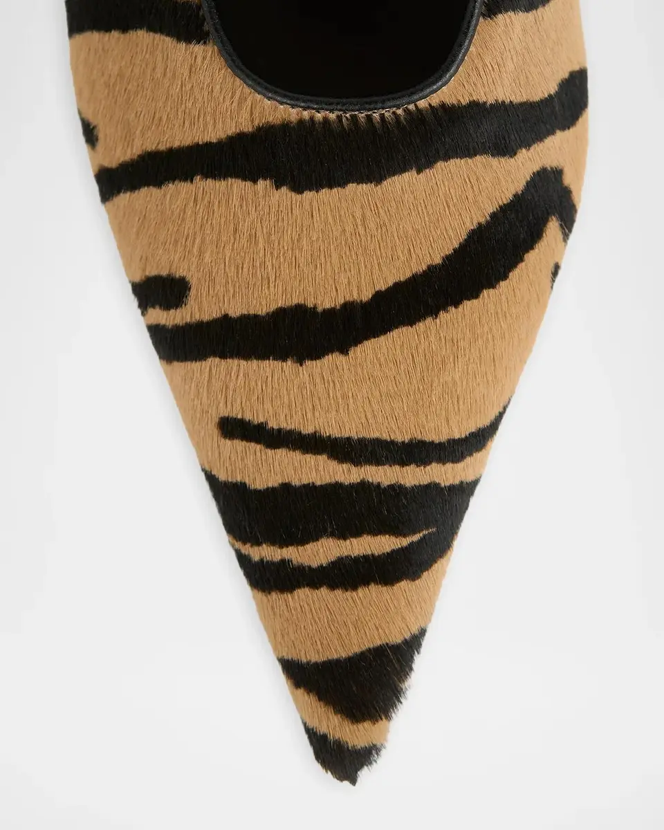 TOTEME Tiger Sharp 35MM Pony-Hair Kitten Pumps | Thumbnail 2