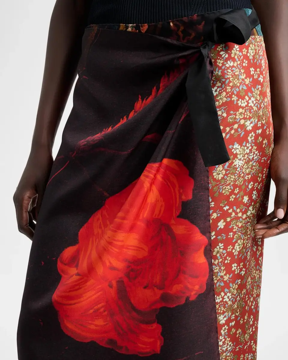 Dries Van Noten Scarfy Multi-Print Wrap Midi Skirt | Thumbnail 5 Dries Van Noten Scarfy Multi-Print Wrap Midi Skirt | Thumbnail 5