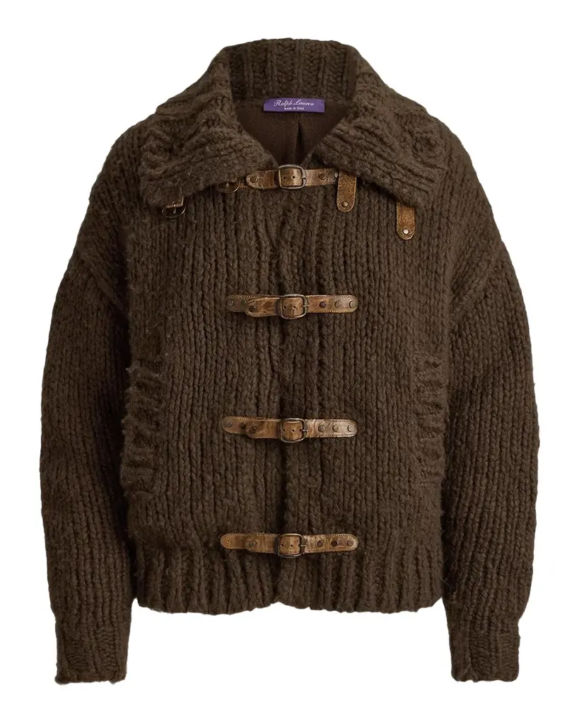 Ralph Lauren Collection Cashmere Sweater Flight Jacket