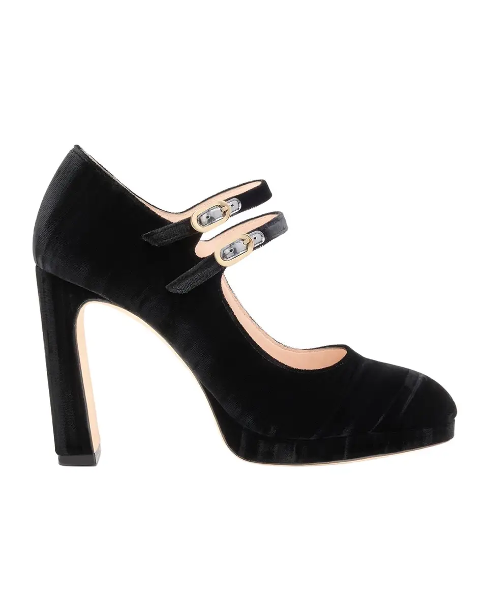 Stuart Weitzman Babette 100MM Suede Platform Mary Janes | Thumbnail 3 Stuart Weitzman Babette 100MM Suede Platform Mary Janes | Thumbnail 3
