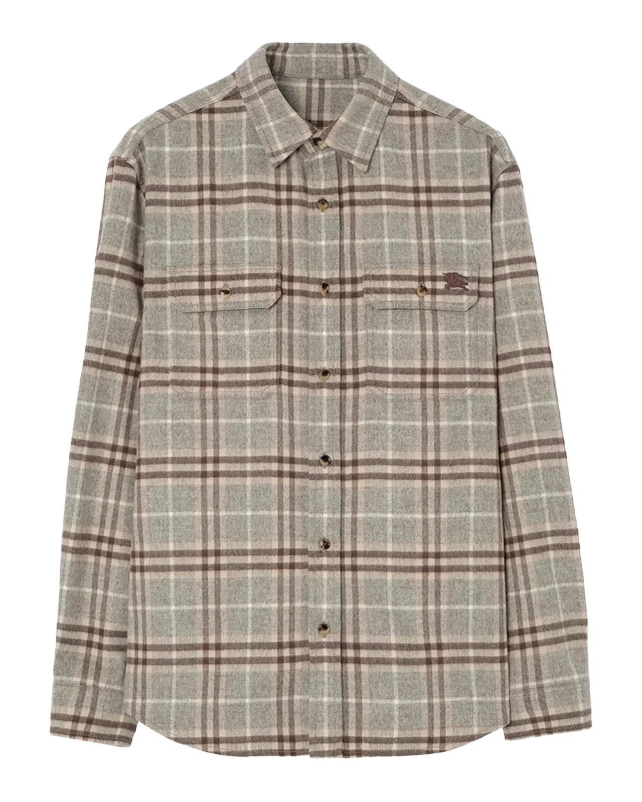 Burberry Men's Cadoc Wool Check Overshirt