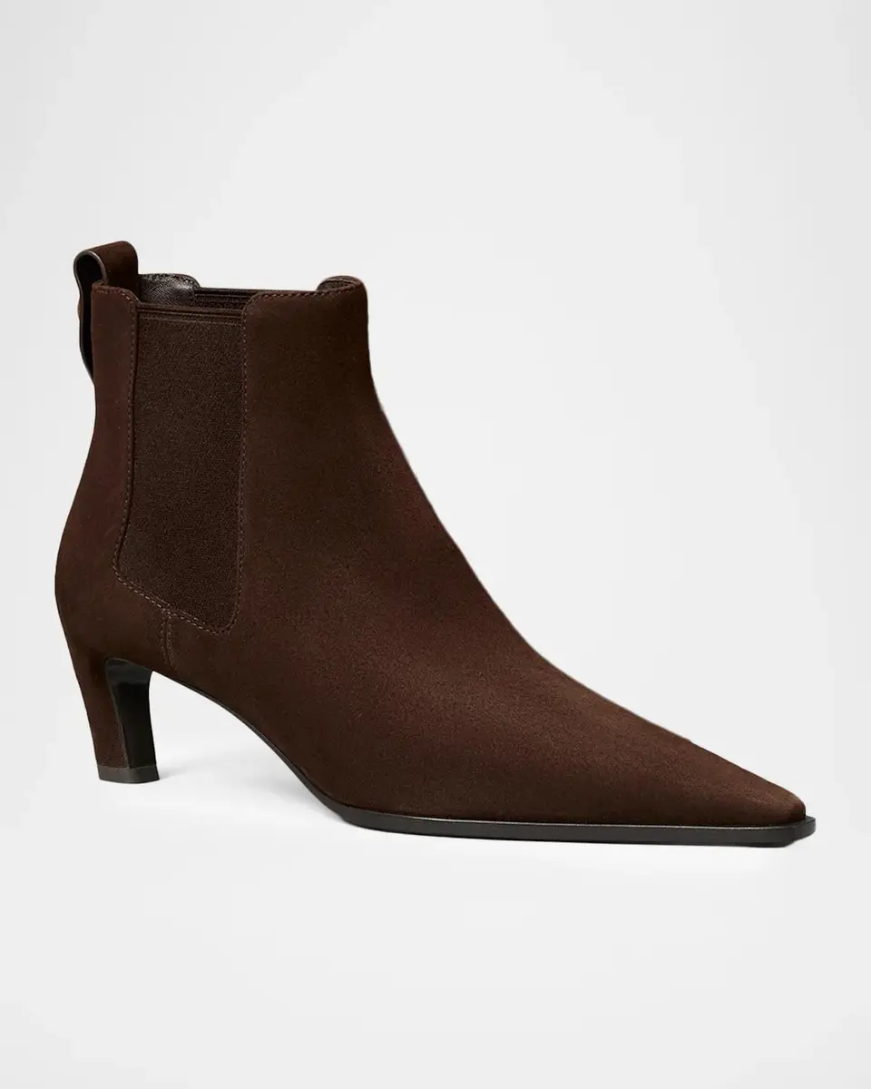 Tory Burch 45mm Romy Suede Chelsea Boots | Thumbnail 2 Tory Burch 45mm Romy Suede Chelsea Boots | Thumbnail 2
