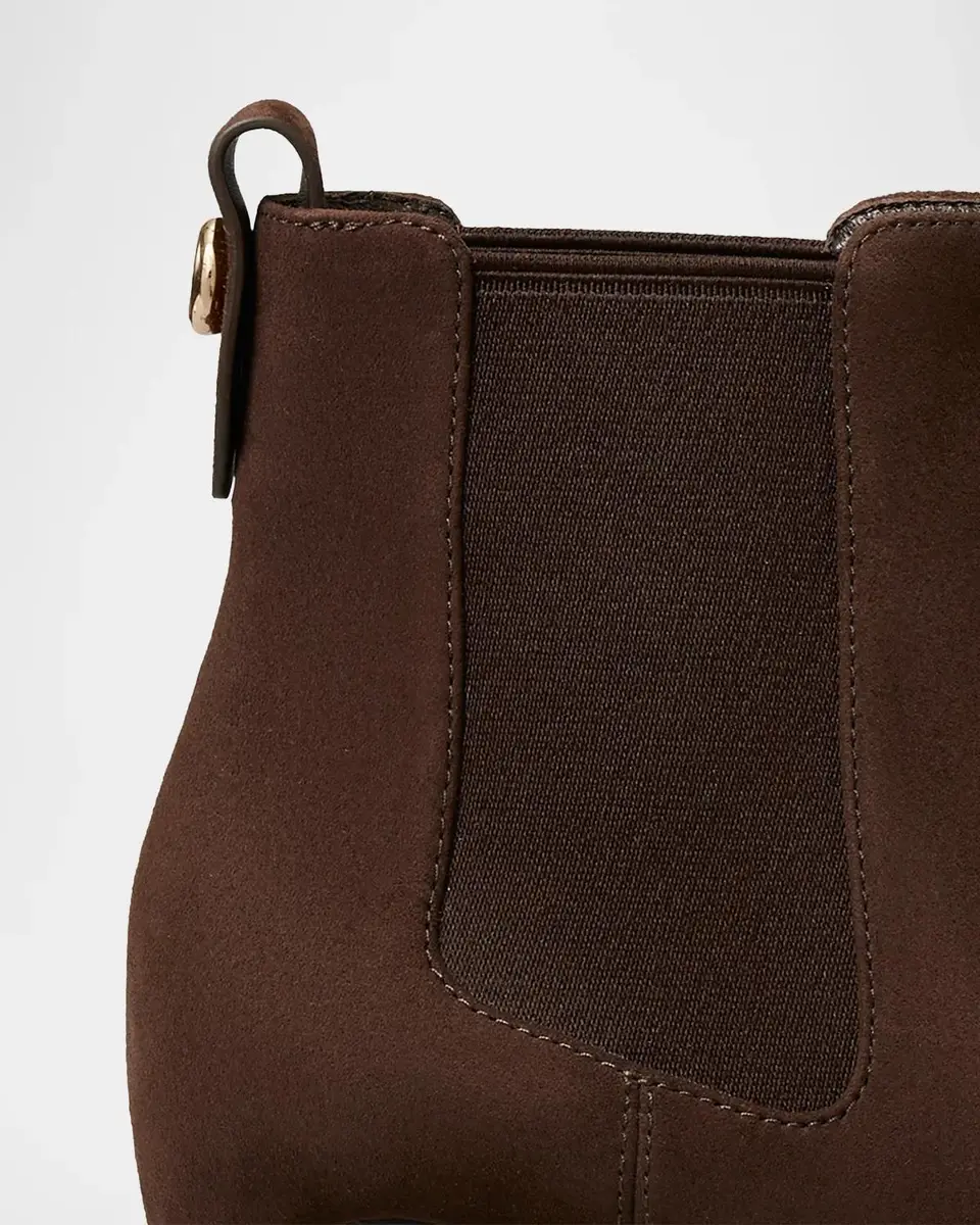 Tory Burch 45mm Romy Suede Chelsea Boots | Thumbnail 3 Tory Burch 45mm Romy Suede Chelsea Boots | Thumbnail 3