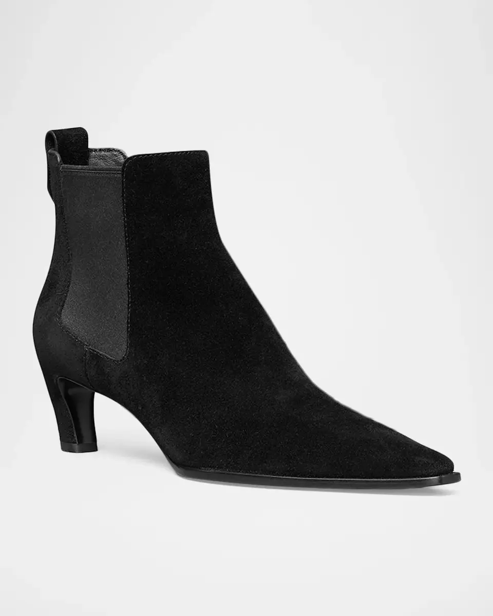 Tory Burch 45mm Romy Suede Chelsea Boots | Thumbnail 2 Tory Burch 45mm Romy Suede Chelsea Boots | Thumbnail 2