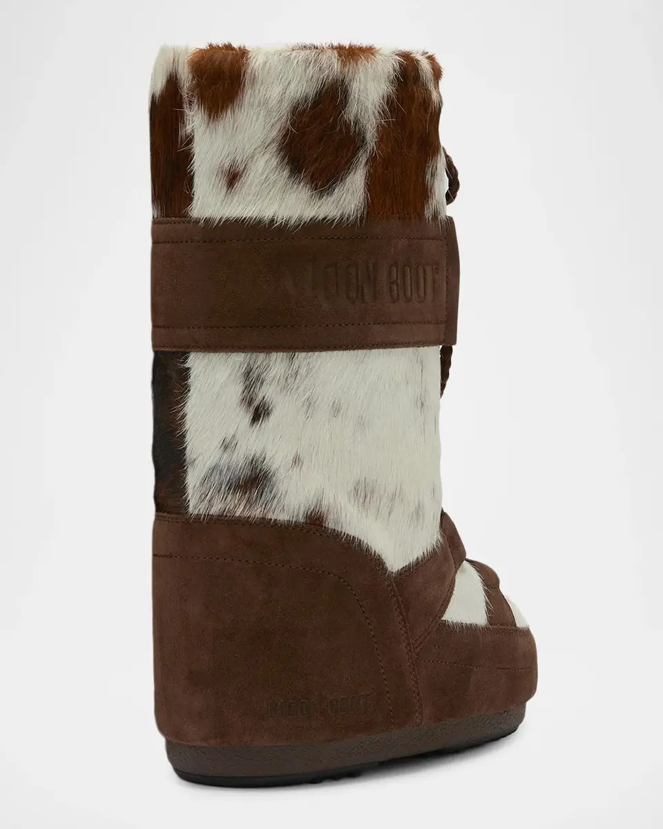 Moon Boot Icon Archive 1985 Animal-Print Calf Hair & Suede Boots | Thumbnail 2