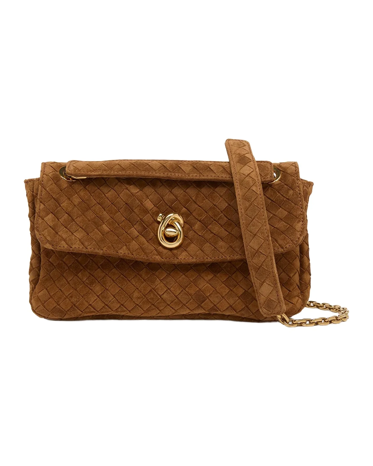 Bottega Veneta Madison Small Suede Shoulder Bag