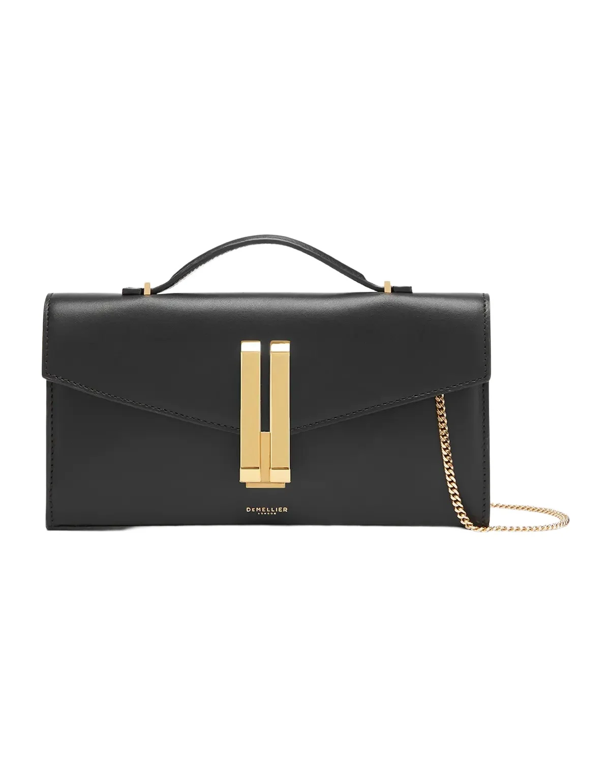 DeMellier The Vancouver Flap Leather Clutch Bag