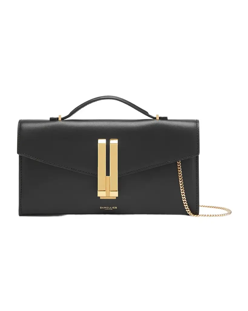 DeMellier The Vancouver Flap Leather Clutch Bag
