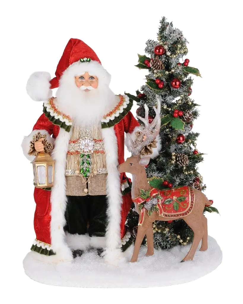 Lighted Woodland Eve of Christmas Santa Lighted Woodland Eve of Christmas Santa