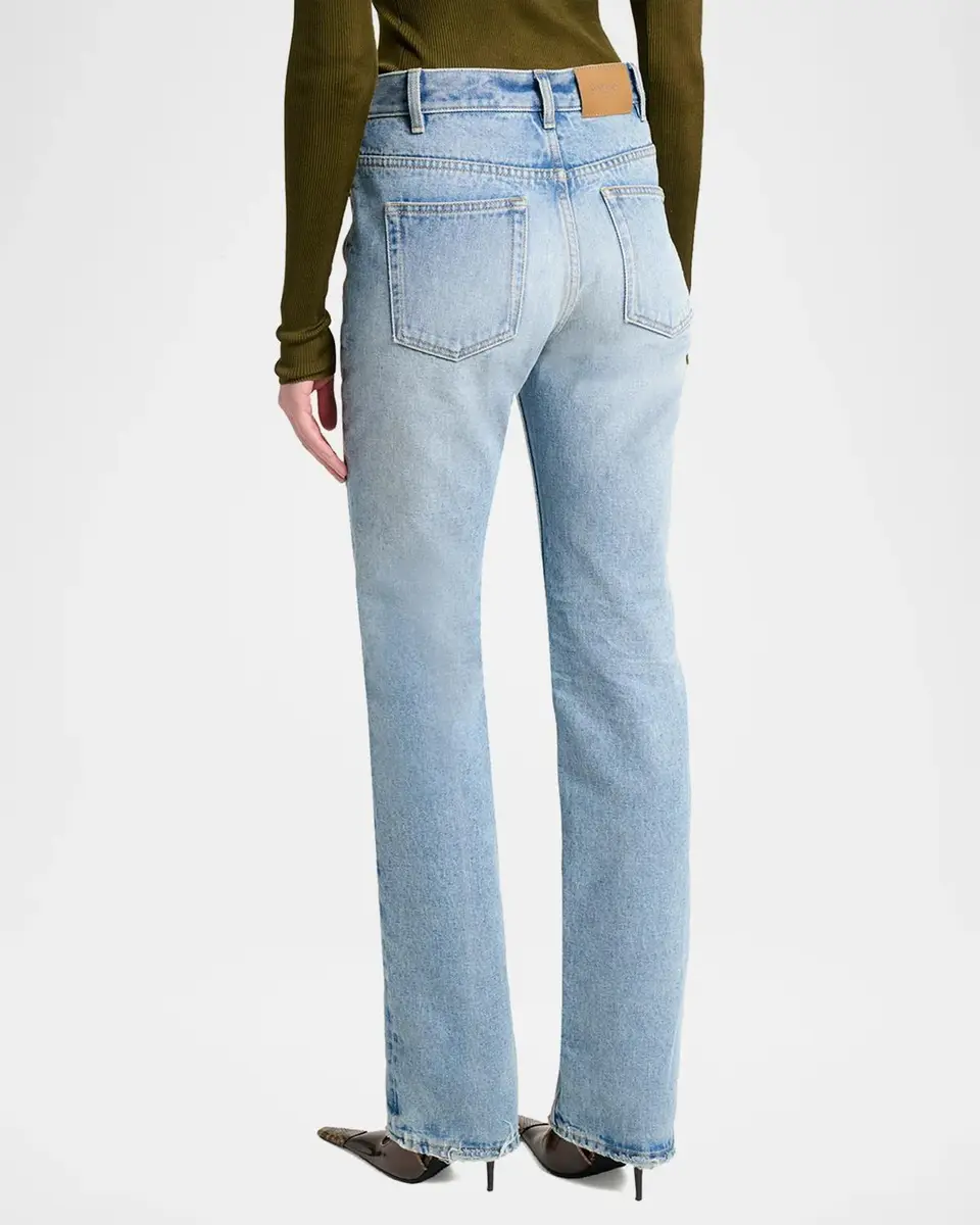 Saint Laurent Mid-Rise Relaxed Straight-Leg Jeans | Thumbnail 3 Saint Laurent Mid-Rise Relaxed Straight-Leg Jeans | Thumbnail 3