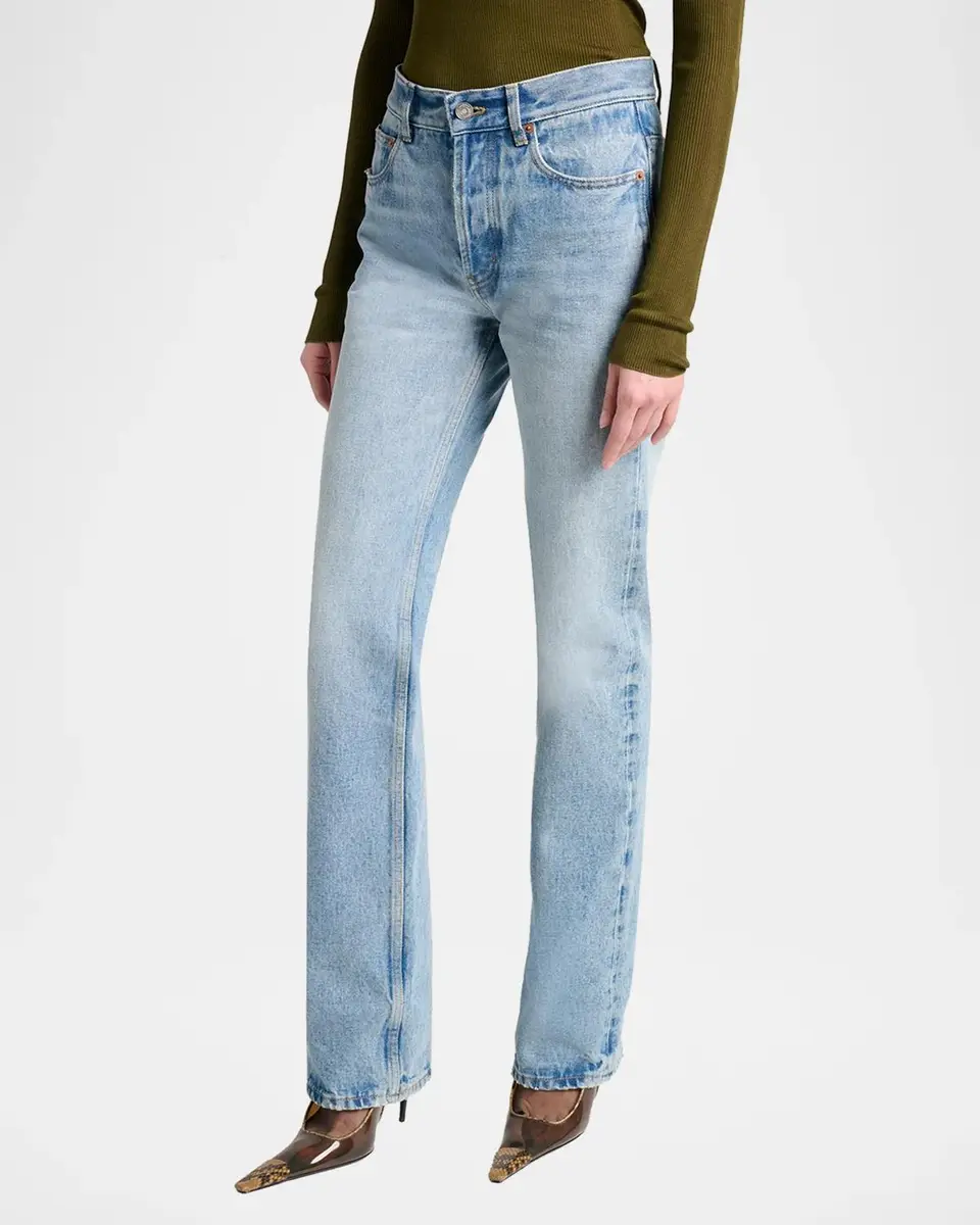 Saint Laurent Mid-Rise Relaxed Straight-Leg Jeans | Thumbnail 4 Saint Laurent Mid-Rise Relaxed Straight-Leg Jeans | Thumbnail 4