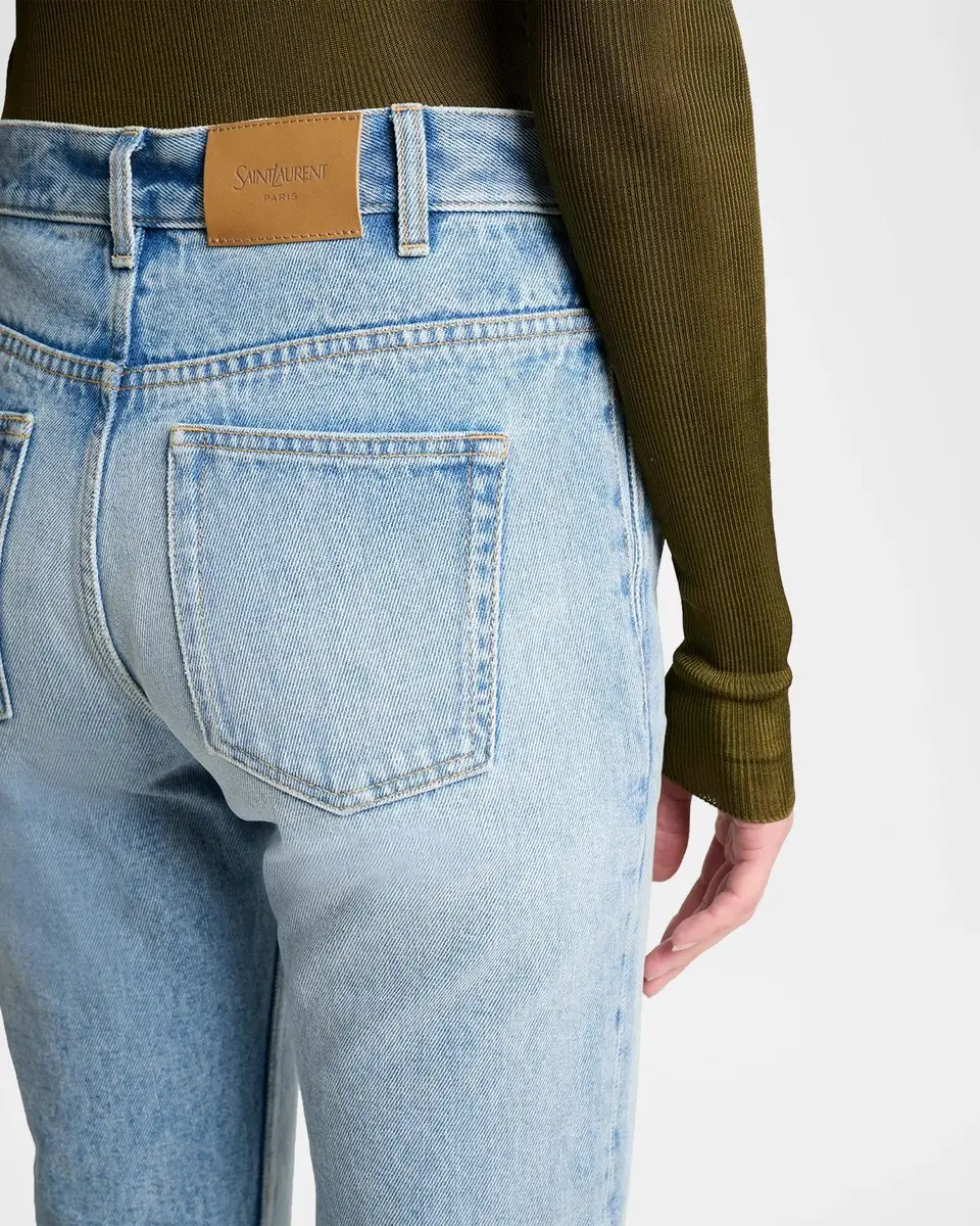 Saint Laurent Mid-Rise Relaxed Straight-Leg Jeans | Thumbnail 5 Saint Laurent Mid-Rise Relaxed Straight-Leg Jeans | Thumbnail 5