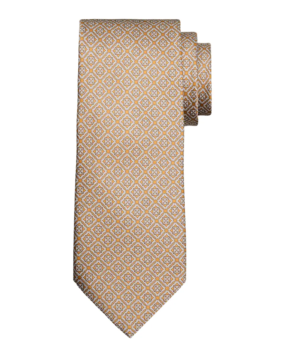 Stefano Ricci Men's Geometric Square Silk Tie | Thumbnail 2 Stefano Ricci Men's Geometric Square Silk Tie | Thumbnail 2