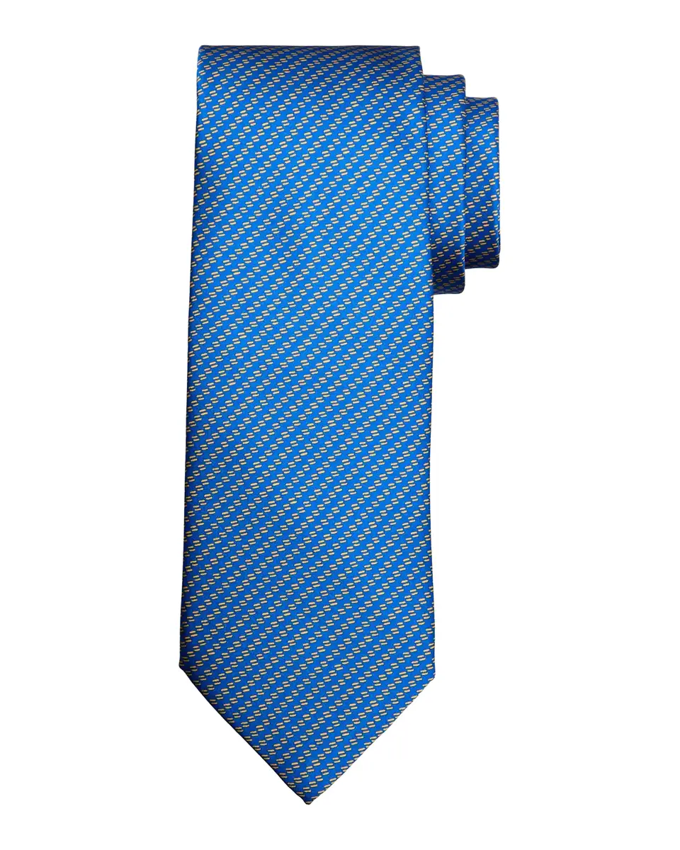 Stefano Ricci Men's Dashed Line-Print Silk Tie | Thumbnail 2 Stefano Ricci Men's Dashed Line-Print Silk Tie | Thumbnail 2