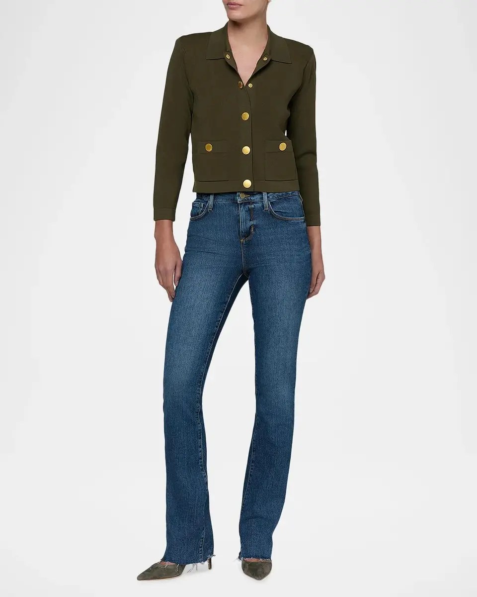 L'Agence Osiris Collared Cardigan | Thumbnail 2