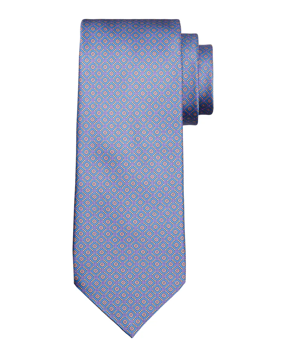 Stefano Ricci Men's Square & Diamond-Print Silk Tie | Thumbnail 2 Stefano Ricci Men's Square & Diamond-Print Silk Tie | Thumbnail 2