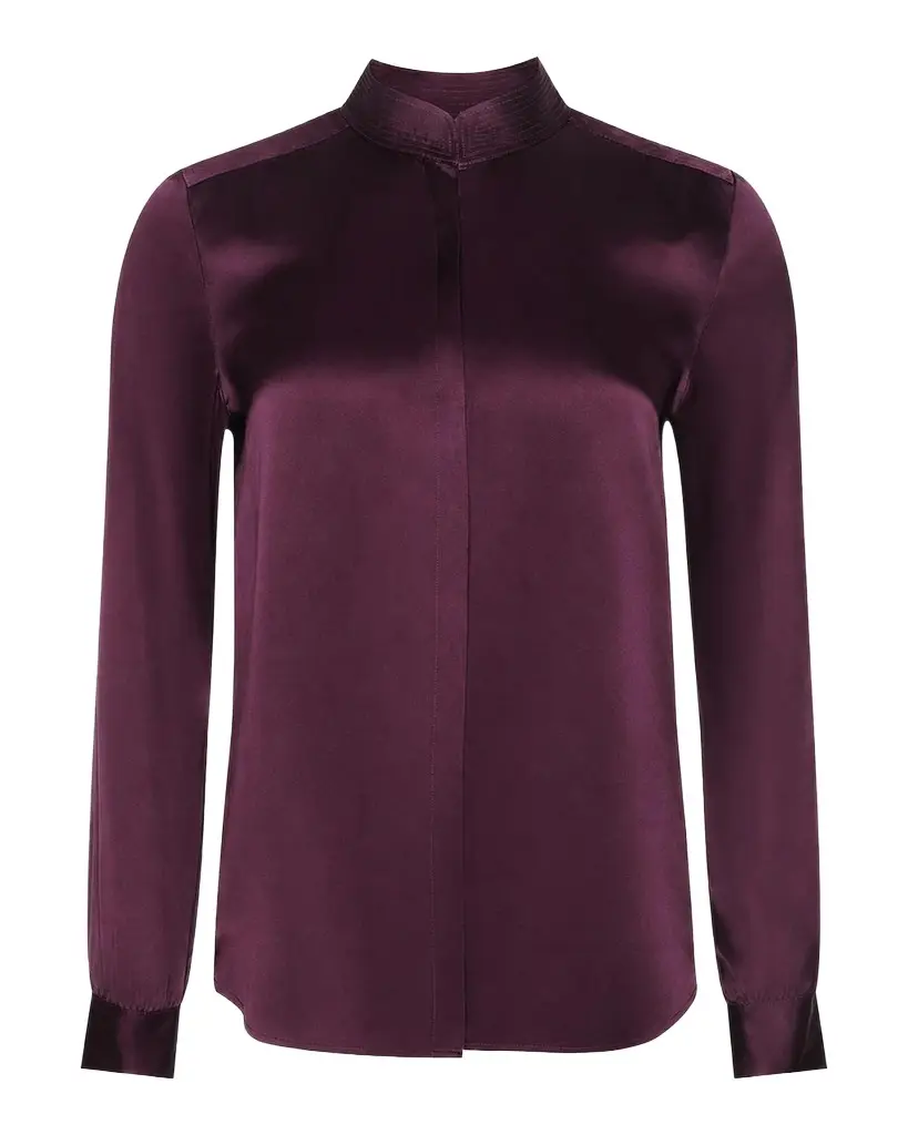 Bianca Silk Charmeuse Button-Down Blouse Bianca Silk Charmeuse Button-Down Blouse