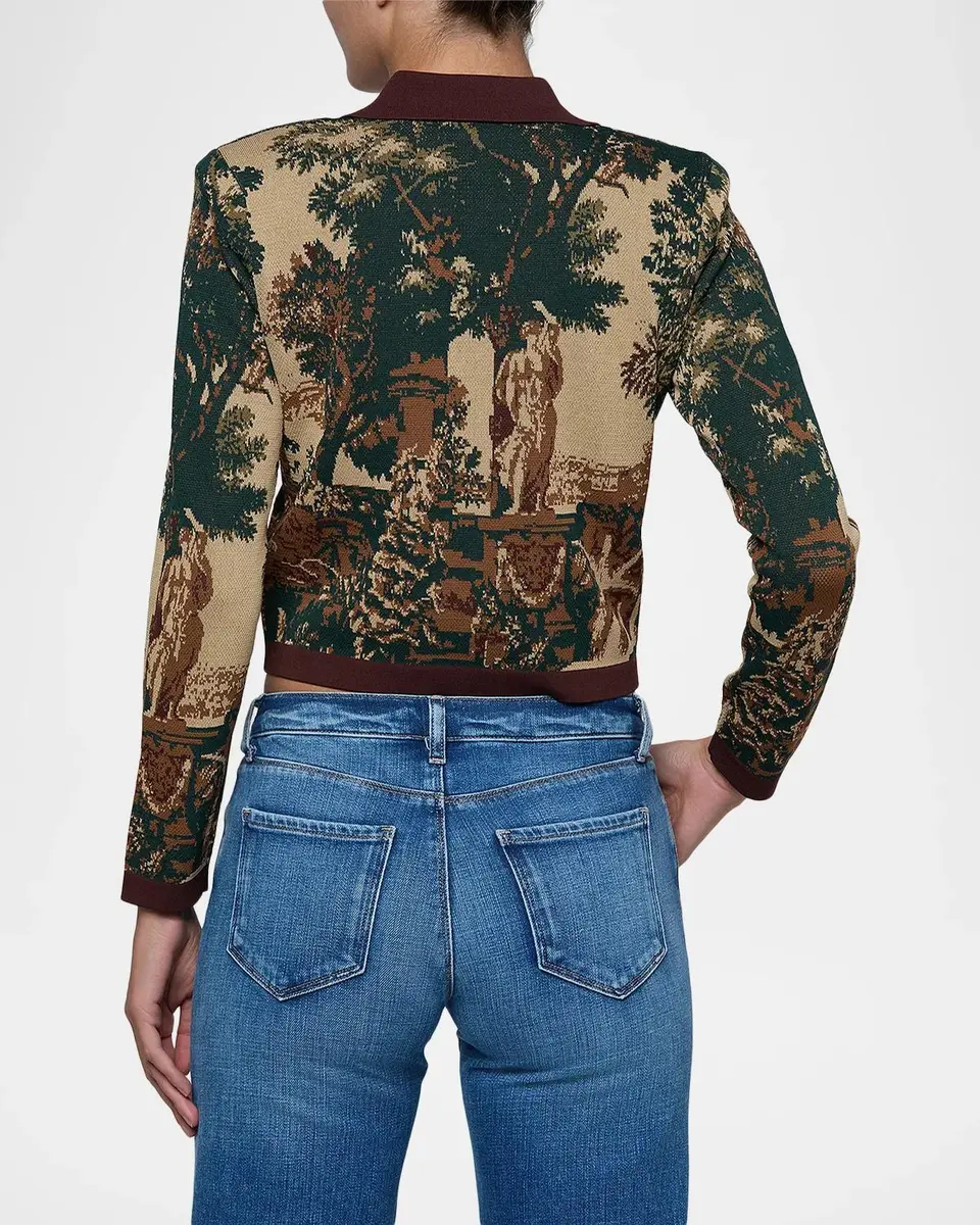 L'Agence Western Toile Osiris Jacquard Cardigan | Thumbnail 3 L'Agence Western Toile Osiris Jacquard Cardigan | Thumbnail 3