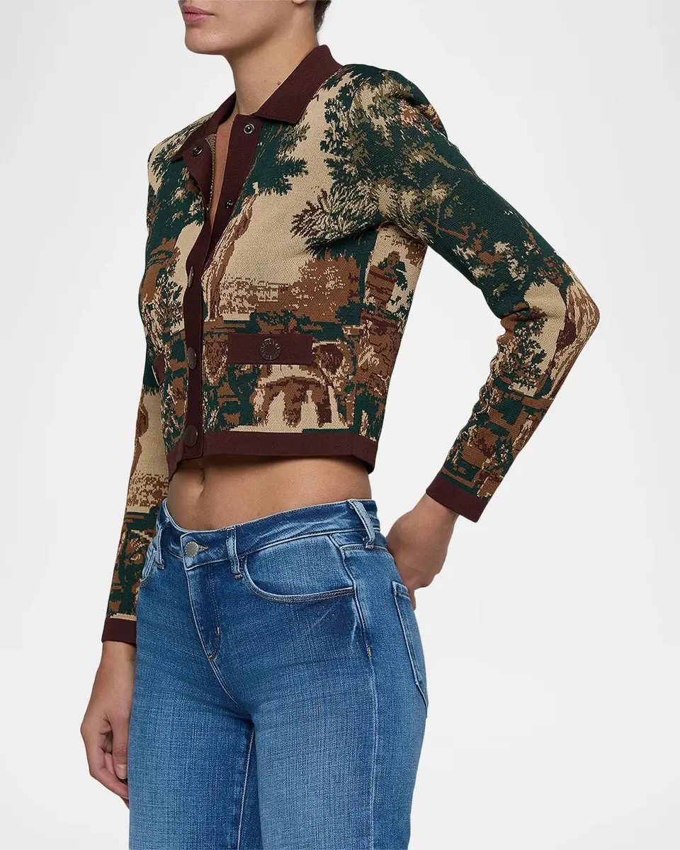 L'Agence Western Toile Osiris Jacquard Cardigan | Thumbnail 5 L'Agence Western Toile Osiris Jacquard Cardigan | Thumbnail 5