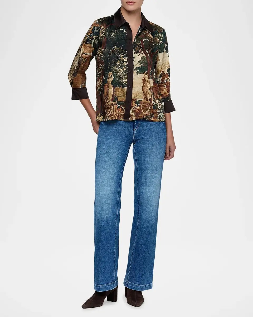 L'Agence Eulalie Placement Print Blouse | Thumbnail 2 L'Agence Eulalie Placement Print Blouse | Thumbnail 2