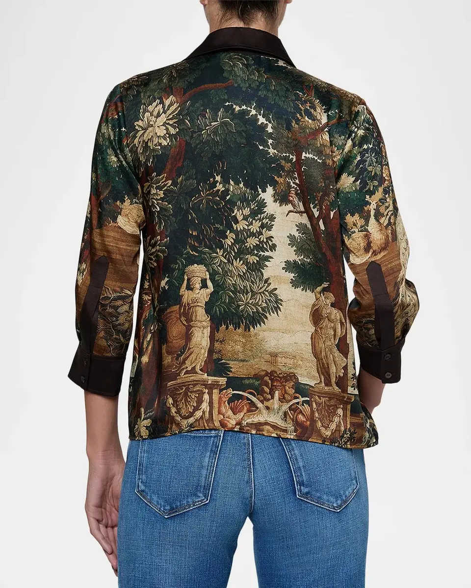 L'Agence Eulalie Placement Print Blouse | Thumbnail 3 L'Agence Eulalie Placement Print Blouse | Thumbnail 3