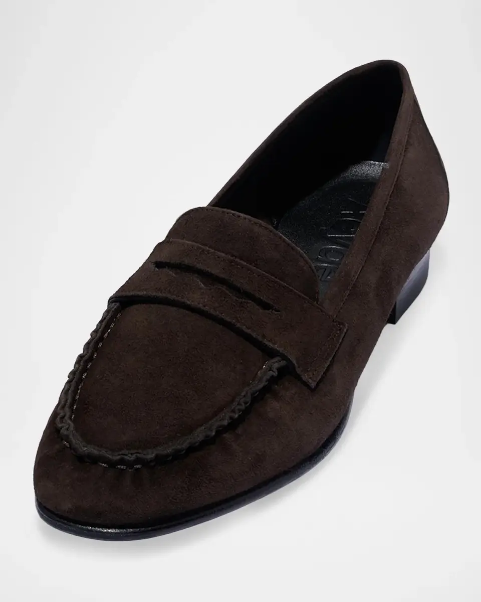 aeyde Aldous Suede Penny Loafers | Thumbnail 2 aeyde Aldous Suede Penny Loafers | Thumbnail 2