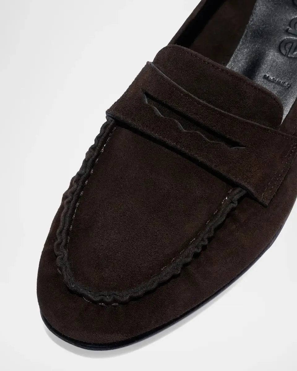 aeyde Aldous Suede Penny Loafers | Thumbnail 3 aeyde Aldous Suede Penny Loafers | Thumbnail 3