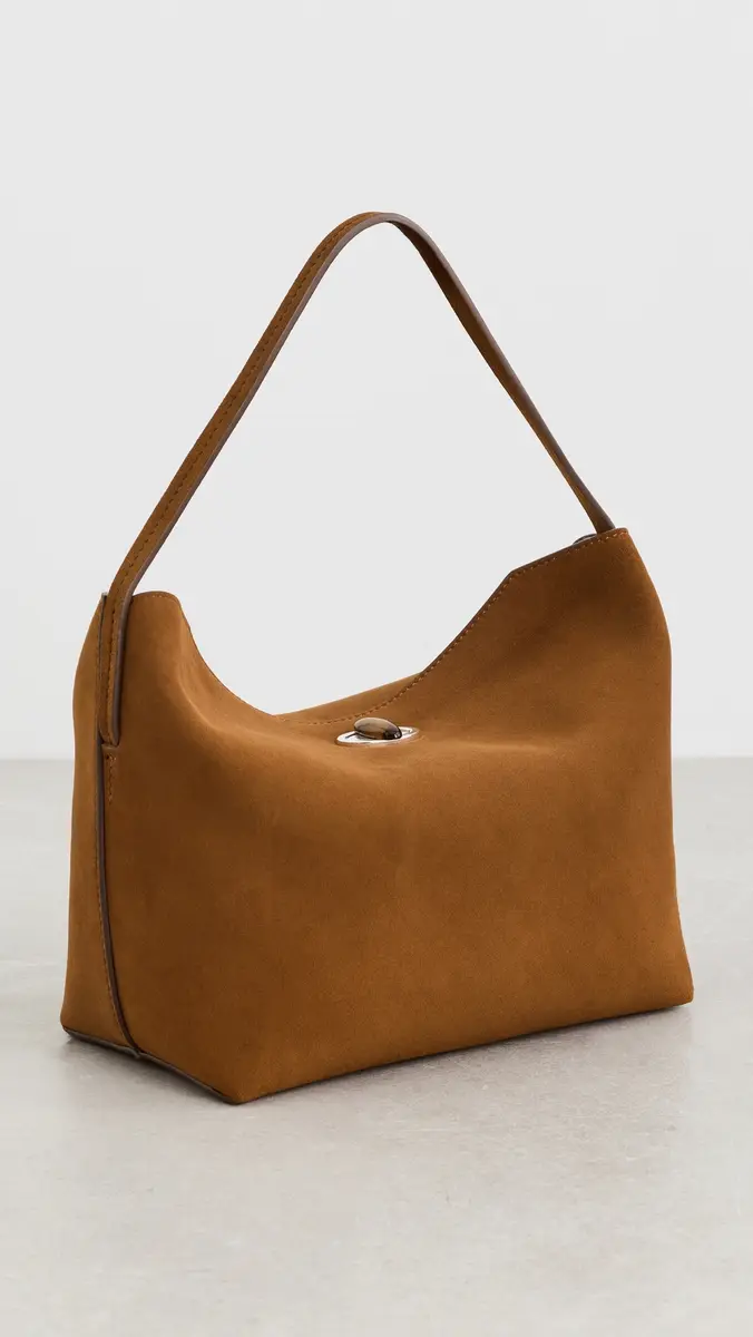 Christopher Esber Turnlock Suede Shoulder Bag | Thumbnail 4 Christopher Esber Turnlock Suede Shoulder Bag | Thumbnail 4
